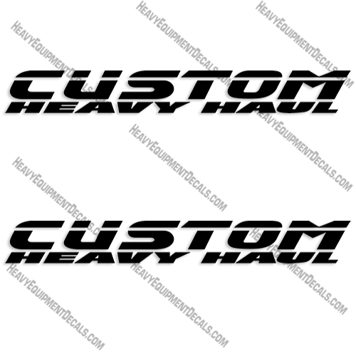 Fits Custom Heavy Haul Decal Kit Trailer 26" Wide decal kit