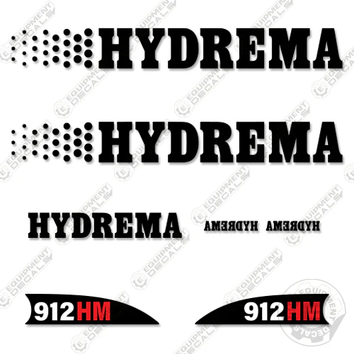 Fits Hydrema 912HM Decal Kit Compact Dump Truck 912, decal kit