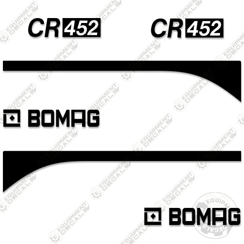 Fits Bomag CR452 Decal Kit Asphalt Paver 452, cr-452, decal kit