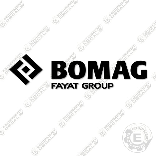 Fits Bomag Logo Decal Kit 15" (Set of 2) decal kit