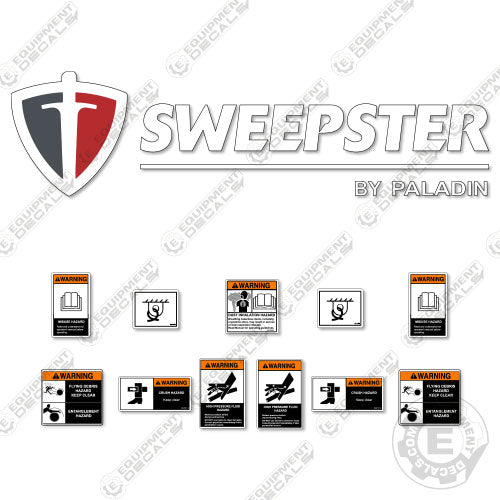 Fits Sweepster By Paladin Decal Kit - Pick Up Broom 0022, 21060MH, 21060MH-0022, decal kit