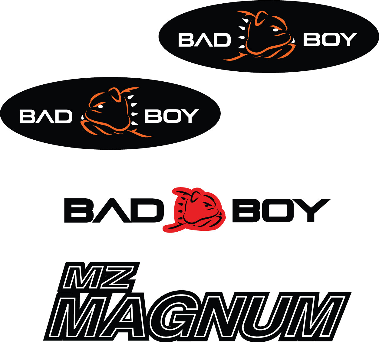 Fits Bad Boy 726CC Partial Kit Decal Kit Mower decal kit