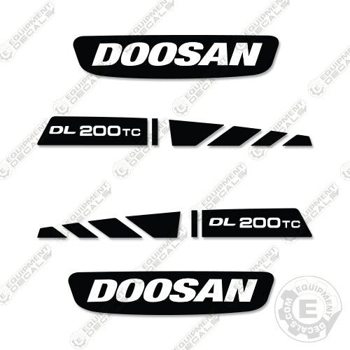 Fits Doosan DL 200 TC Decal Kit Wheel Loader 200lc, decal kit, dl200