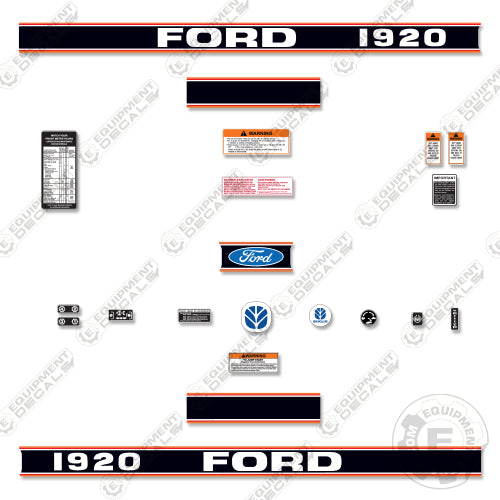 Fits Ford 1920 Decal Kit Tractor decal kit