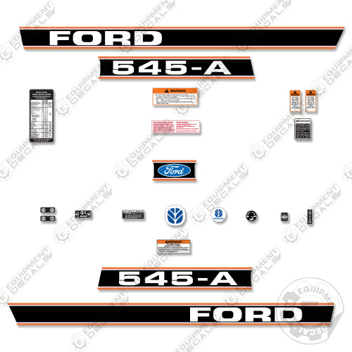 Fits Ford 545-A Decal Kit Tractor decal kit