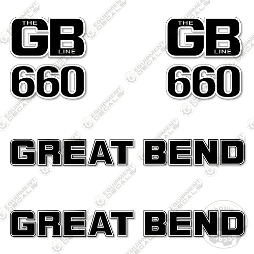 Fits Great Bend 660 Decal Kit Loader Arms decal kit