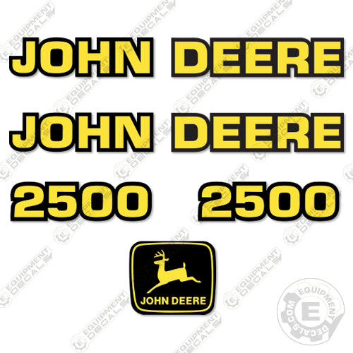 Fits John Deere 2500 Riding Mower Decal Kit decal kit