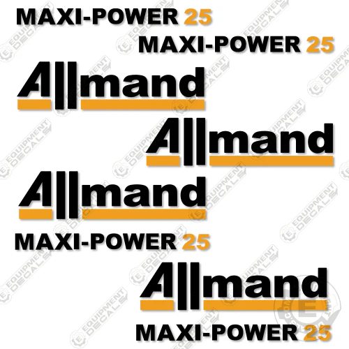 Fits Allmand Maxi-Power 25 Decal Kit Mobile Generator air, decal kit, maxi, maxi-air