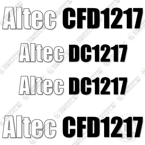 Fits Altec DC1217 Decal Kit And Altec CFD1217 Package decal kit