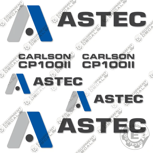 Fits Astec Carlson CP100II Decal Kit Paver 100, cp100, decal kit