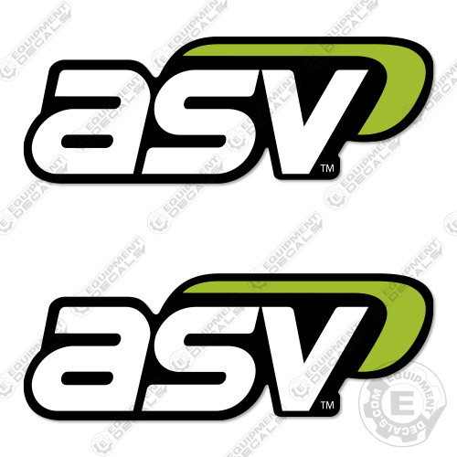 Asv Logos Custom Size 27" Wide decal kit