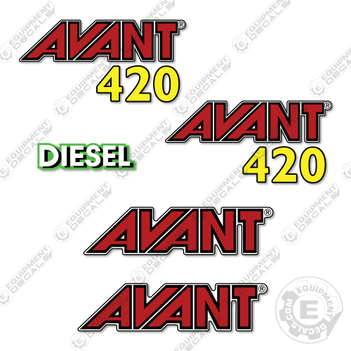 Fits Avant 420 Decal Kit Wheel Loader decal kit