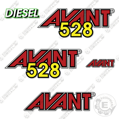 Fits Avant 528 Decal Kit Wheel Loader decal kit