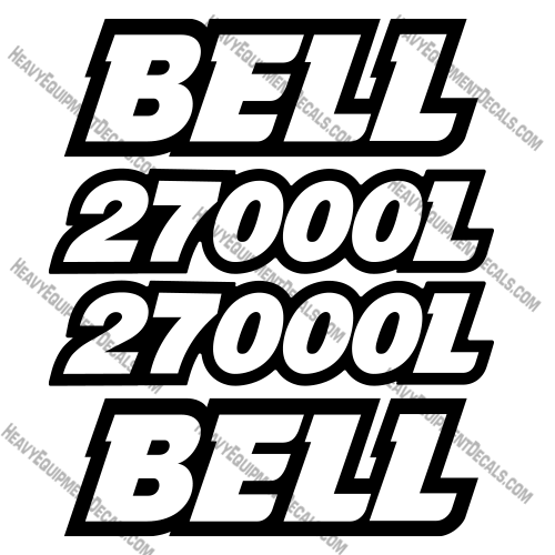 Fits Bell 2700L Decal Kit Water Truck 2700, 2700l, 2700-l