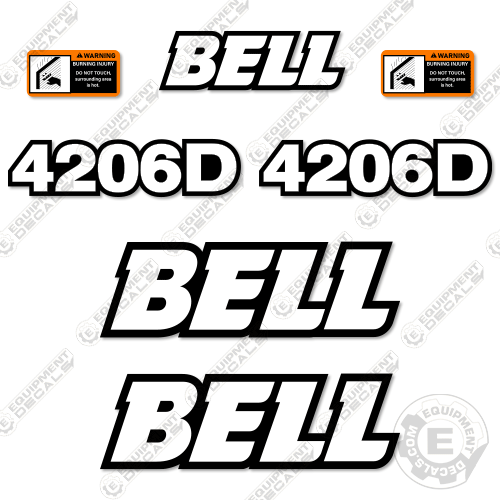 Fits Bell 4206D Decal Kit Articulated Dump Truck 4206, 4206d, decal kit