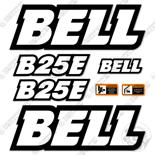 Fits Bell B25E Decal Kit Articulated Dump Truck 25, 25e, b25, b25e, decal kit