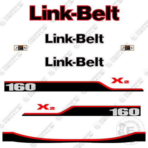 Fits Link-Belt 160X2 Decal Kit Excavator 160, 160x, 160x2, belt, decal kit, link, link-belt, linkbelt, linkbeltlink belt, x2