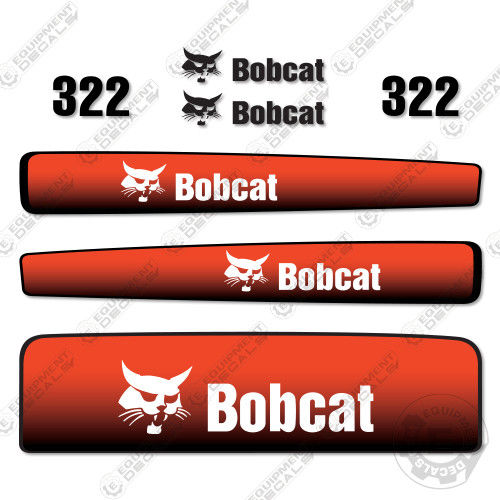 Fits Bobcat 322 Mini Excavator Decal Replacement Kit decal kit