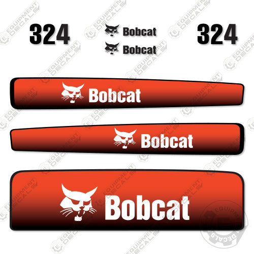 Fits Bobcat 324 Mini Excavator Decal Replacement Kit 324, decal kit