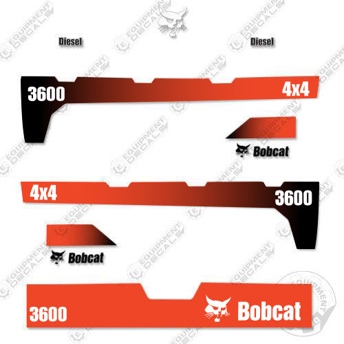 Fits Bobcat 3600 4x4 Utility Vehicle Replacement Decals 2015+ decal kit