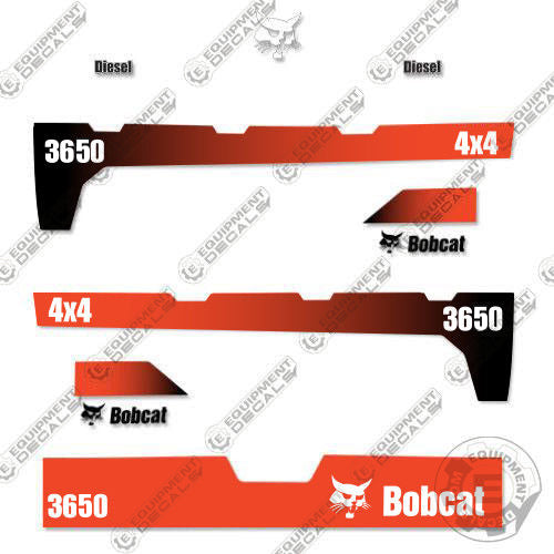 Fits Bobcat 3650 Decal Kit 4x4 Utility Vehicle 2015+ decal kit