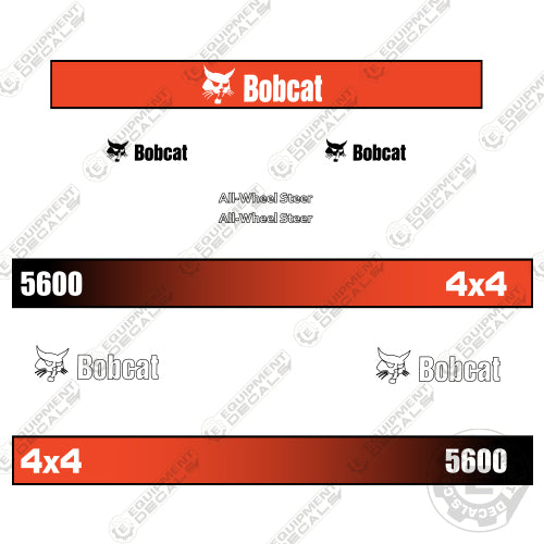 Fits Bobcat 5600 Tool Carrier 4x4 Utility Vehicle Replacement Decals decal kit