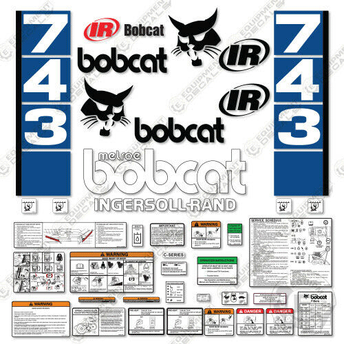 Fits Bobcat 743 Skid Steer Decal Kit 743, decal kit