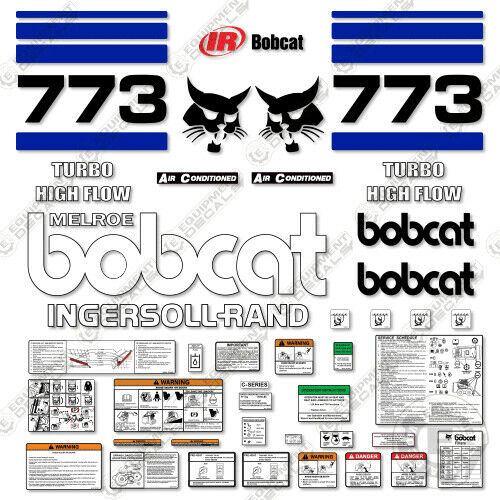 Fits Bobcat 773 Skid Steer Decal Kit (BLUE) decal kit