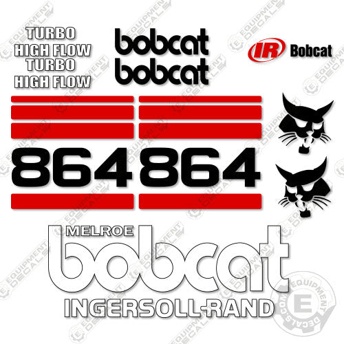 Fits Bobcat 864 Decal Kit Skid Steer decal kit, t