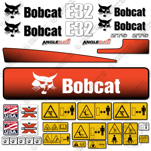 Fits Bobcat E32 Decal Kit Mini Excavator decal kit