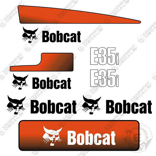 Fits Bobcat E35i Decal Kit Replacements Mini Excavator decal kit