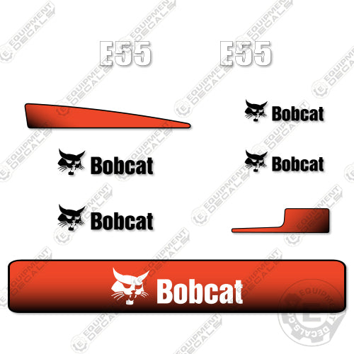 Fits Bobcat E55 Decal Kit Mini Excavator decal kit