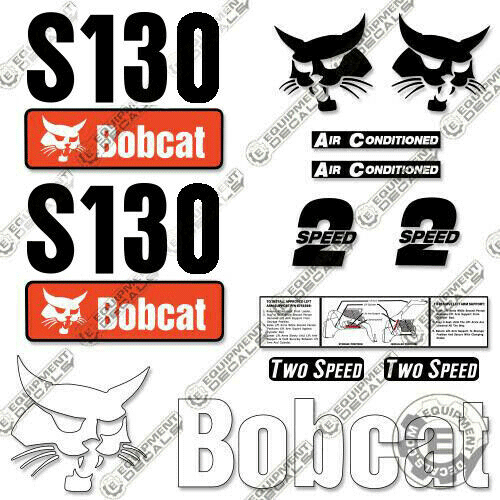 Fits Bobcat S-130 Skid Steer Decal Kit decal kit