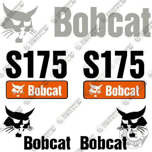 Fits Bobcat S-175 Skid Steer Decal Kit 175, decal kit, s 175, s175