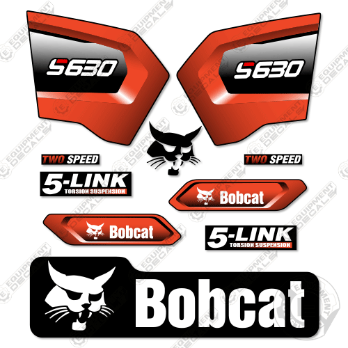 Fits Bobcat S630 Decal Kit Skid Steer 630, s630, s-630