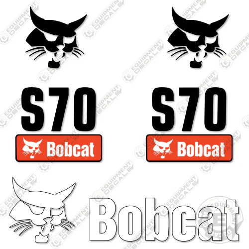 Fits Bobcat S70 Skid Steer Decal Kit 70, decal kit, s-70, s70