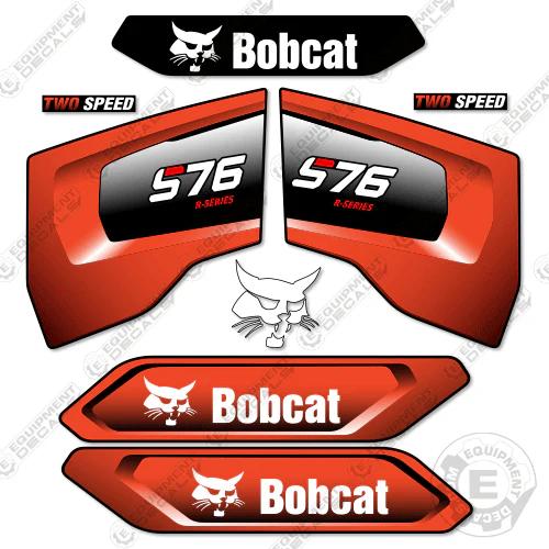 Fits Bobcat S76 Decal Kit Skid Steer 76, decal kit, s76