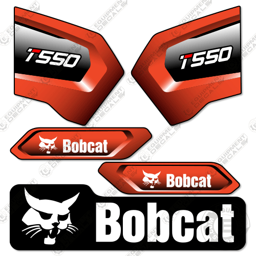 Fits Bobcat T550 Track Loader Decal Kit - Stage 5 decal kit, t550