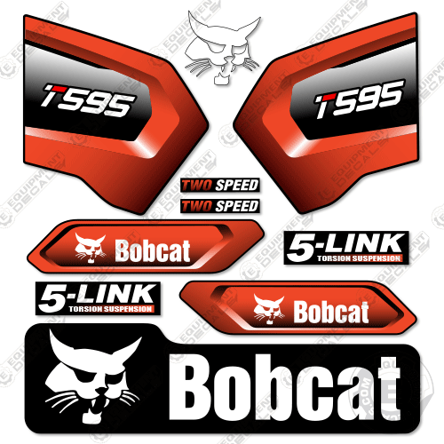 Fits Bobcat T595 Decal Kit Track Loader - Stage 5 decal kit, 595, t595