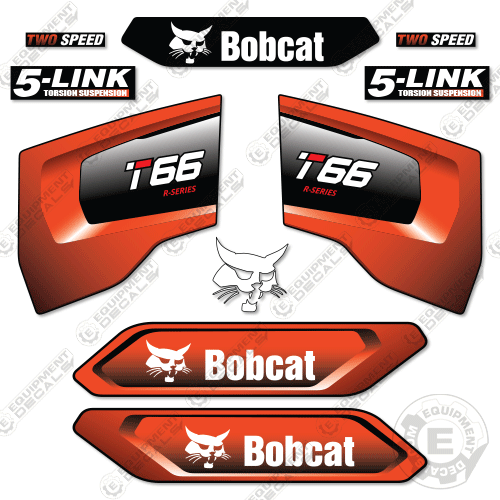 Fits Bobcat T66 Decal Kit Track Loader 66, decal kit, t66