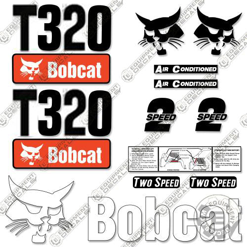 Fits Bobcat T 320 Skid Steer Decal Kit 320, decal kit, t-320, t320