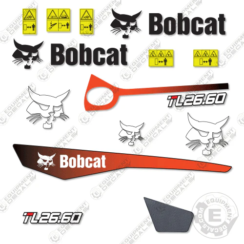 Fits Bobcat TL26.60 Decal Kit Telehandler 26, 60, decal kit, tl26