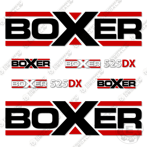 Fits Boxer 525DX Mini Skid Steer Decal Kit decal kit