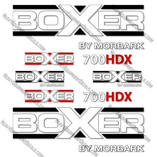 Fits Boxer 700HDX Mini Skid Steer Decal Kit decal kit