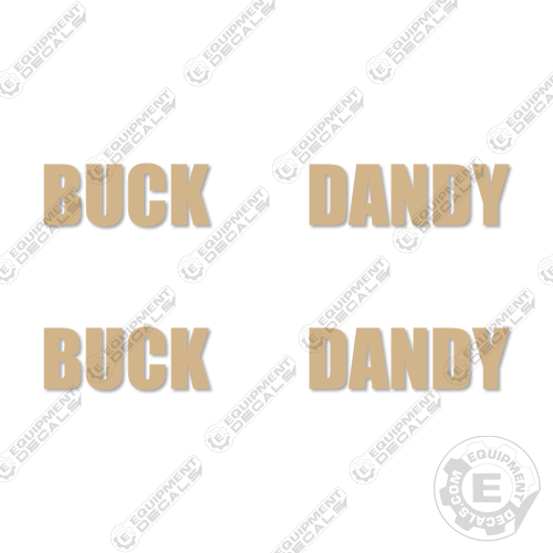 Fits Buck Dandy Decal Kit (Set of 2) Trailer decal kit