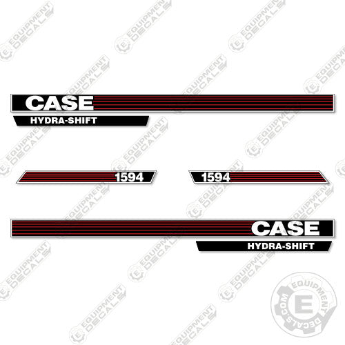 Fits Case 1594 Decal Kit Tractor (Red-Stripe Style) decal kit