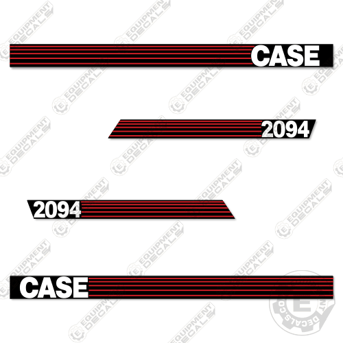 Fits Case 2094 Decal Kit Tractor (Red-Stripe Style) 2094, decal kit