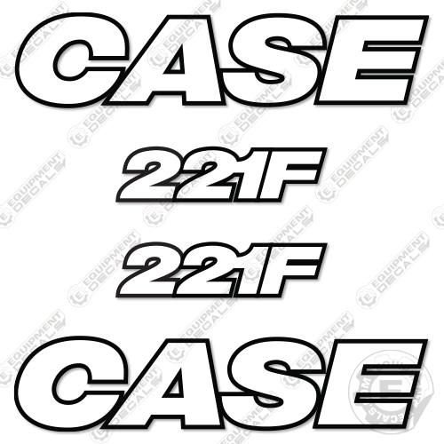 Fits Case 221F Skid Steer Decal Kit (3M REFLECTIVE!) 221, 221f, decal kit, skidsteer