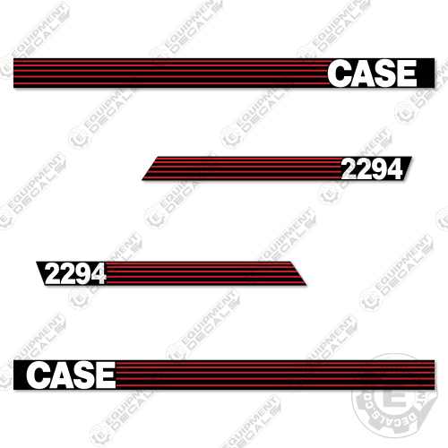 Fits Case 2294 Decal Kit Tractor (Red-Stripe Style) 2294, decal kit