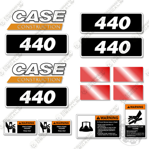 Fits Case 440 Decal Kit Box Scraper Attachment decal kit